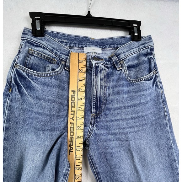 VIAVIA Made in Italy 100% Cotton Wide Leg Jeans Blue Size 25 - Picture 4 of 14